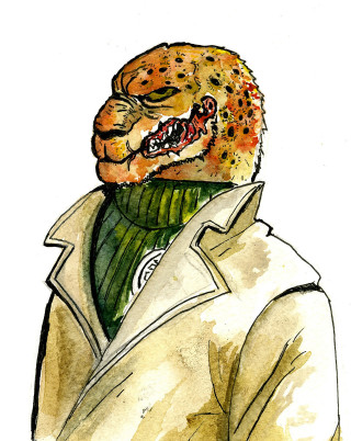 Man white coat green scarf - benjamin marra free wallpaper for mobile