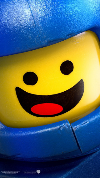 Lego character blue helmet yellow - his face and mouth free wallpaper for mobile