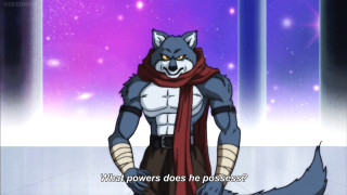 Cartoon character wolf outfit scarf - power free wallpaper