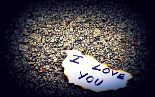 I love you message paper - a piece of paper free wallpaper for desktop