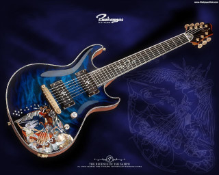 Blue guitar blue background ericpeterson - artgem free wallpaper