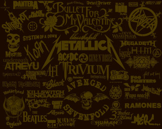 Metallichead metalhead logos poster art 2 - post grunge free wallpaper