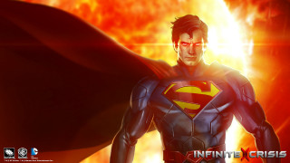 Superman fire background red light - a man in a superman suit free wallpaper