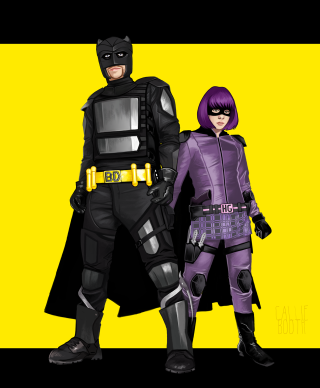 Couple costumes yellow background black - cosplay free wallpaper for mobile