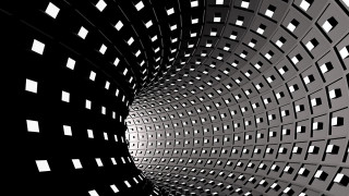 Black white hole wall squares - the end free wallpaper