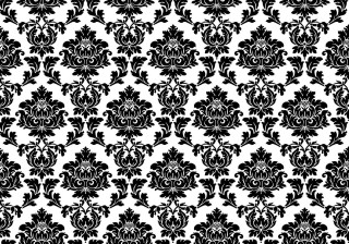 Black white damask flower modern - modern free wallpaper for desktop
