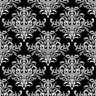 Black white floral pattern swirls - floral pattern free wallpaper for tablet