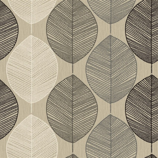 Leaves pattern beige background black - a pattern of leaves free wallpaper