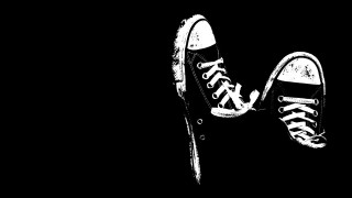 Shoes black background white outline - david firth free wallpaper