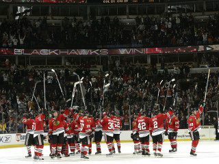 Hockey players ice rink flags - eric auld free wallpaper