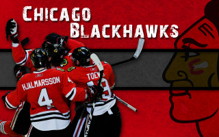 Hockey players red background chicago - madhouse free wallpaper