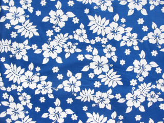 Blue white flowered fabric white - fabric free wallpaper