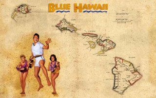 Man two women map blue - a map free wallpaper