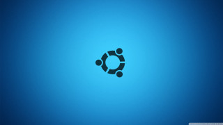 Blue background black circle repeated - free minimalism wallpaper