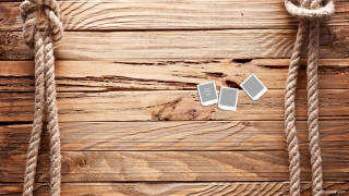 Rope two pictures wooden surface - a rope free wallpaper
