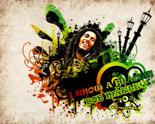 Man dreadlocks guitar grungy background - bob singer free wallpaper