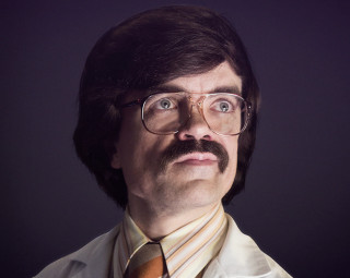 Man mustache glasses tie shirt - doc hammer free wallpaper