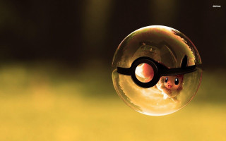 Pokeball character yellow background image - a yellow background behind free wallpaper