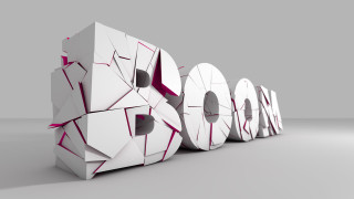 Shock art white pink gray - the letter free wallpaper