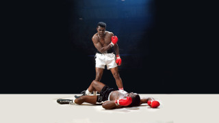 Man white shorts red boxing - hyper real free wallpaper