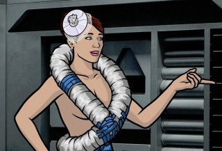 Cartoon woman scarf hat pointing - a cartoon of a woman free wallpaper