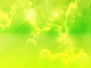 Yellow green sky clouds plane - a sun in the background free wallpaper for desktop