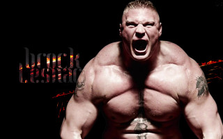Muscular man grinning open mouth - strong free wallpaper for desktop