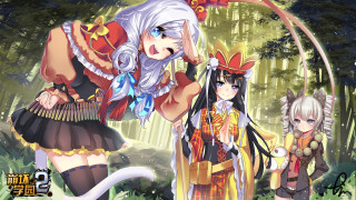 Anime characters forest cat woman - a group of anime characters free wallpaper