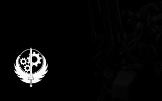 Black white clock gears background 4 - a white logo free wallpaper