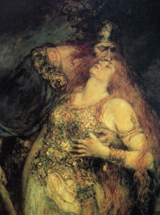 Woman man dress kissing cheek - a painting of a woman free wallpaper for mobile