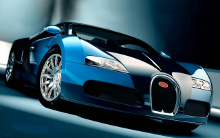 Blue black bugatti driving tunnel - luxury free wallpaper for desktop