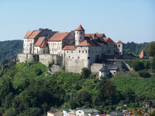 Castle hill trees buildings blue - a blue sky above free wallpaper