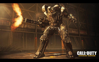 Futuristic man suit gun fire - unreal free wallpaper