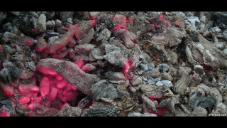 Pile of rocks red light - a pile of rocks free wallpaper