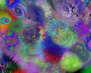 Colorful abstract painting vibrant shapes 2 - a colorful abstract painting free wallpaper