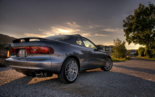 Car parked sunlight clouds tree - the cloud behind free wallpaper
