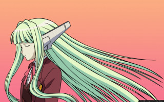 Girl long hair knife pink - an anime free wallpaper