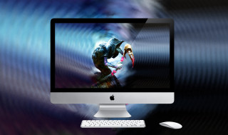 Computer monitor mouse mousepad side - professional digital art free wallpaper