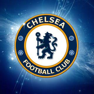 Chelsea logo blue background stars 2 - free sports wallpaper for tablet
