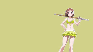 Woman bikini baseball bat green - a baseball bat free wallpaper