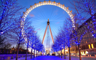 Ferris wheel night sky park - christopher wren free wallpaper