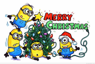 Christmas tree minions star drawing - a star free wallpaper