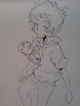 Boy holding doll girl holding - neoexpressionism free wallpaper for mobile