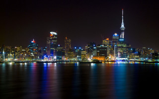 City skyline night bright light 3 - ben thompson free wallpaper for desktop