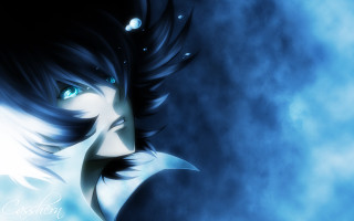 Anime character blue eyes black - black hair free wallpaper