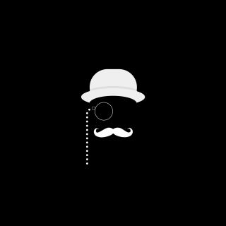 Mustache hat portrait monochrome behance - new objectivity free wallpaper for tablet