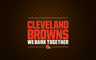 Cleveland browns we bark together - free dark wallpaper for desktop
