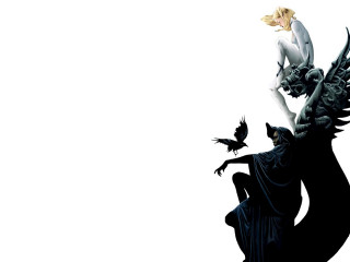 Woman bird demon gothic darkfantasy - a bird free wallpaper