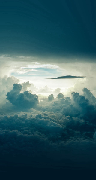 Plane flying cloudy sky sunbeam - cloudy free wallpaper for mobile