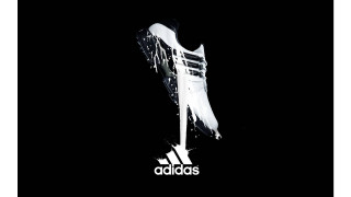 Adidas shoes black background white - stroke free wallpaper